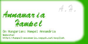 annamaria hampel business card